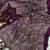 Plum Color Ajarakh print Zari and Real mirror work Saree Crepe Silk Saree