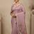 Lavender Color Zari Weaving  cotton Saree