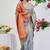 Subham woven design silk blend saree with unstitched blouse piece (grey)