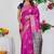 Subham woven design silk blend saree with unstitched blouse piece (pink)
