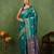 Subham woven design silk blend saree with unstitched blouse piece (green)