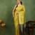 Subham woven design silk blend saree with unstitched blouse piece (yellow)