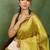 Subham woven design silk blend saree with unstitched blouse piece (yellow)