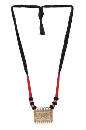 Gold-toned  red gold plated necklace