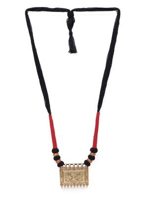 Gold-toned  red gold plated necklace 3