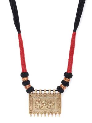 Gold-toned  red gold plated necklace 4