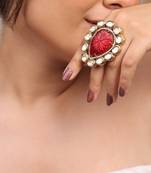 Mystic carved stone ring