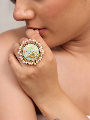 Pearled embrace ring 2