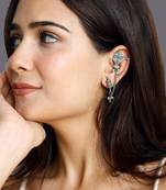 German silver kite quirky earcuffs