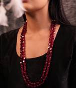 Ruby layered necklace