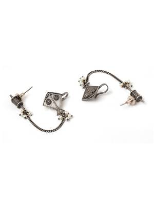 German silver kite quirky earcuffs 4