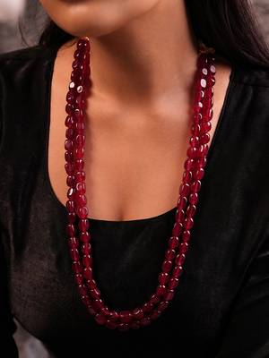 Ruby layered necklace 2