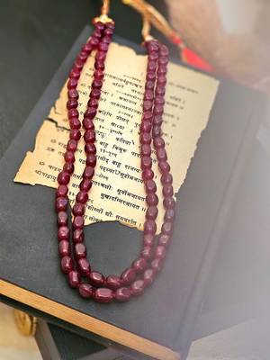 Ruby layered necklace 4