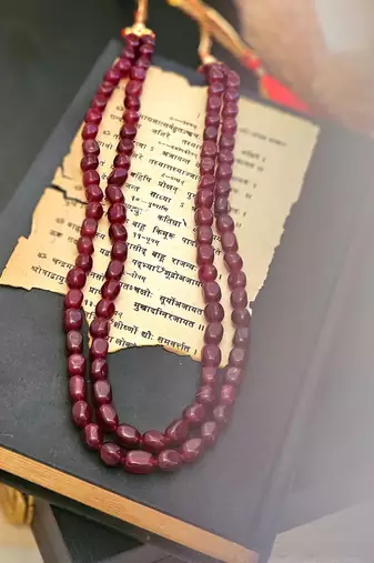 Ruby layered necklace