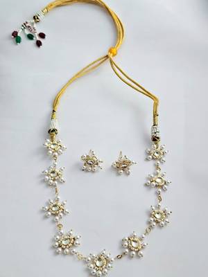 Aranyika majestic lustral glow pachi kundan choker set 4