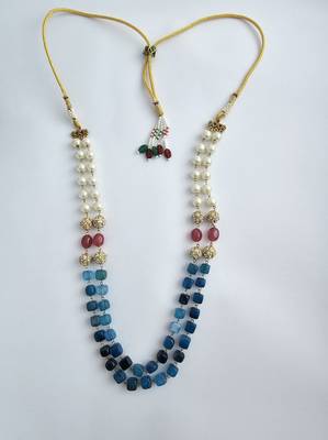 Oplya double strand semi precious stone necklace 4