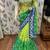 Soft premium net party wear saree in green with embroidery work & crystal stone work
