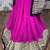 Georgette party wear saree in pink with embroidery work