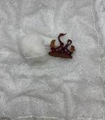 White Color Zari And Sequence Embroidery Work Rangoli Silk Saree