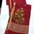 Maroon Color Jamdani weave  cotton Saree