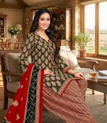 Multicolor  color crepe silk printed women unstitched dress material