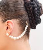 Ira pearl brass ear chain