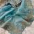 Teal Color  Embroidery Work and Coding weaving Tissue Silk Saree
