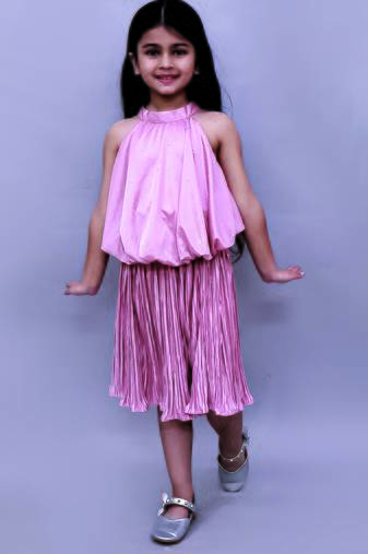 Peach solid polycotton co ord set