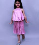 Peach solid polycotton co ord set