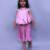 Peach solid polycotton co ord set