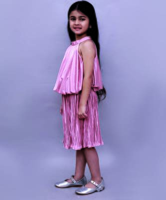Peach solid polycotton co ord set 3