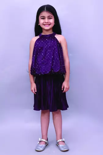 Wine purple woven polycotton co ord set