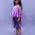 Purple solid polycotton co ord set