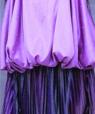 Purple solid polycotton co ord set 5