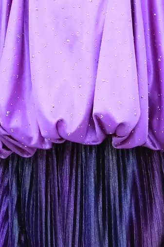 Purple solid polycotton co ord set