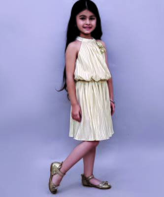 Golden embroidered polycotton co ord set 2