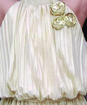 Golden embroidered polycotton co ord set 3