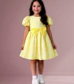Yellow woven cotton dress
