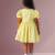 Yellow woven cotton dress