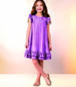 Mauve woven polycotton dress