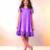 Mauve woven polycotton dress