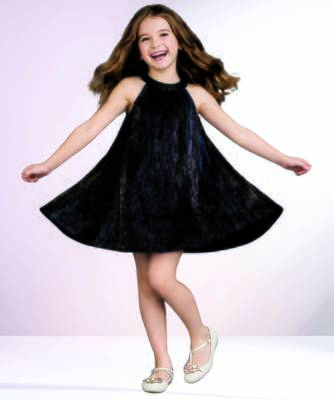 Golden solid polycotton dress 3