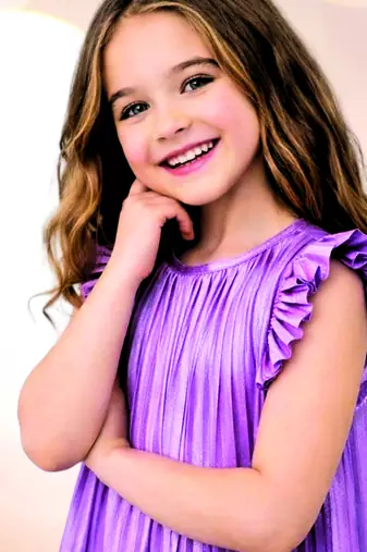 Mauve woven polycotton dress