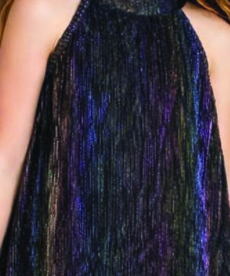 Golden solid polycotton dress 4