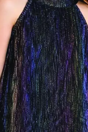 Golden solid polycotton dress