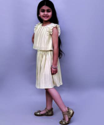 Golden woven polycotton co ord set 2