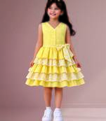 Yellow woven cotton co ord set