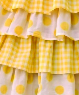 Yellow woven cotton co ord set 4