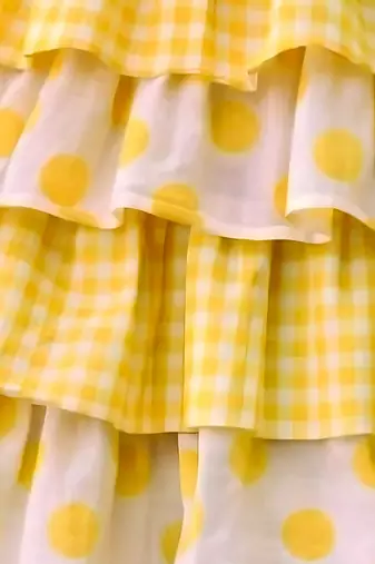 Yellow woven cotton co ord set