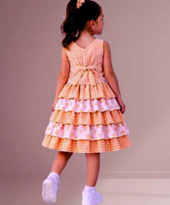 Orange woven cotton co ord set 2